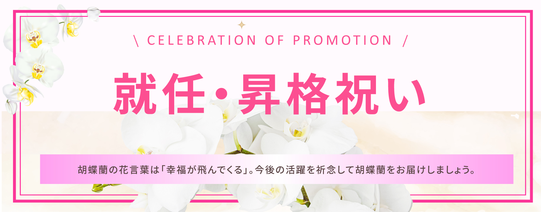 就任昇格バナー